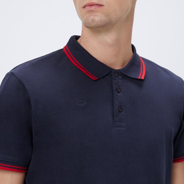 Koszulka polo męska UMBRO POLO ESS SHIRT ul125pom01001 kolor niebieski