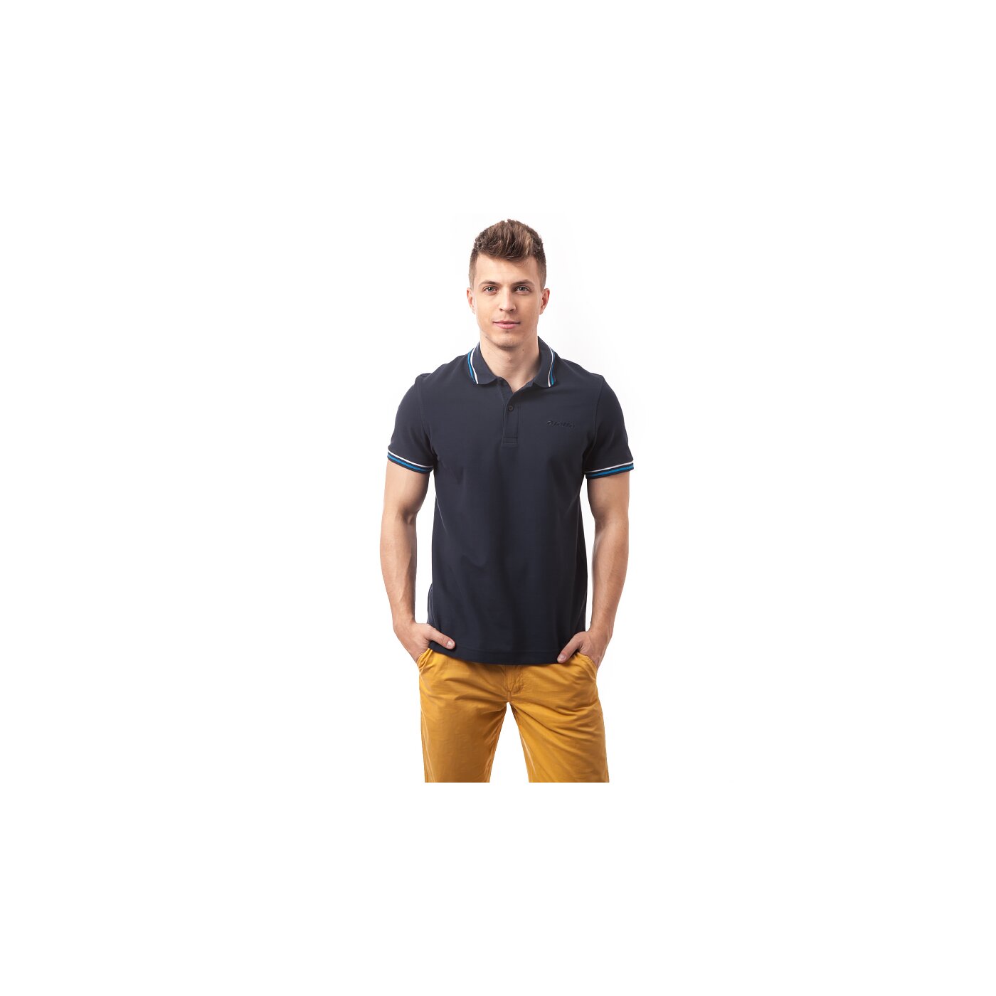 Koszulka polo męska LOTTO POLO BRODSY PQ r5126 kolor granatowy