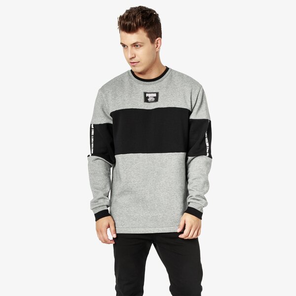 Bluza męska PUMA BLUZA REBEL BLOCK CREW FL 85239903 kolor szary