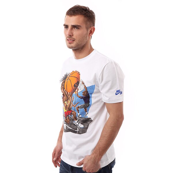Koszulka męska NIKE T-SHIRT HERITAGE TEE 589502100 kolor biały