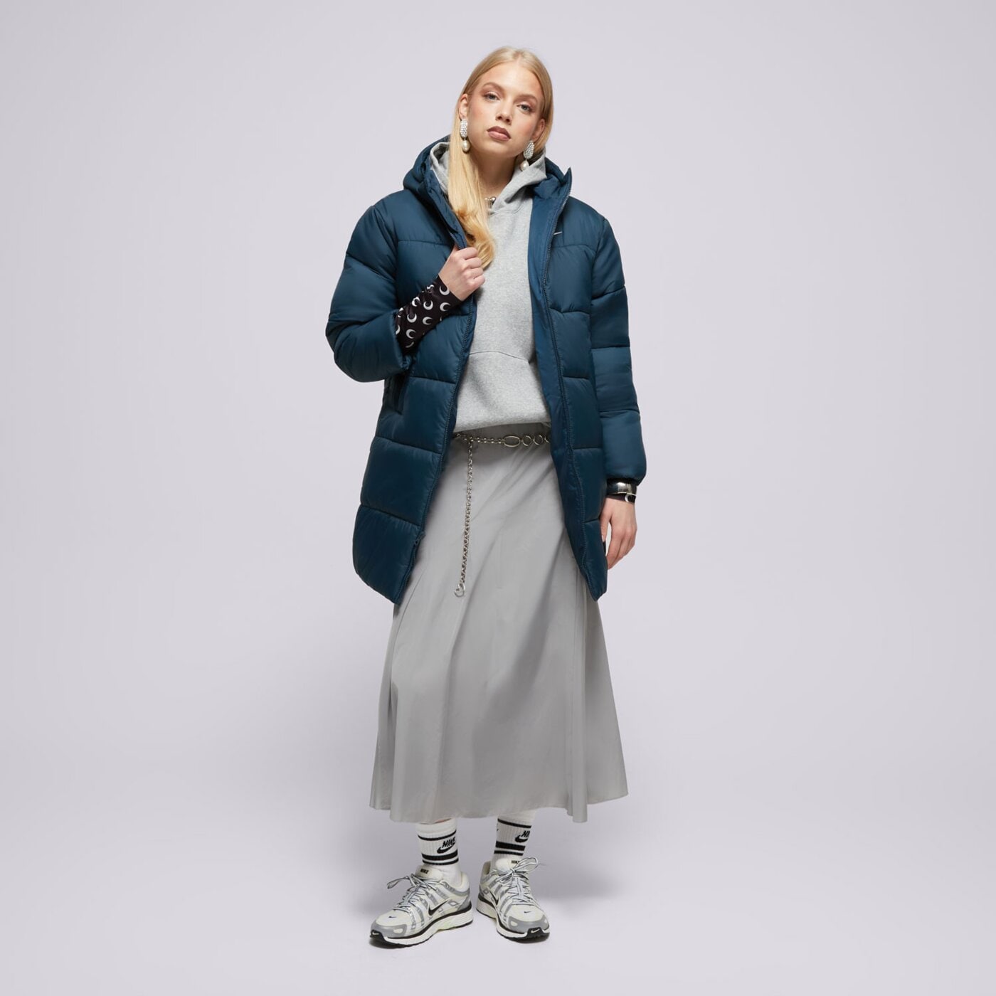 Kurtka zimowa damska NIKE PŁASZCZ W NSW TF SNFL NK CLSC PRKA fz5903-478 kolor niebieski