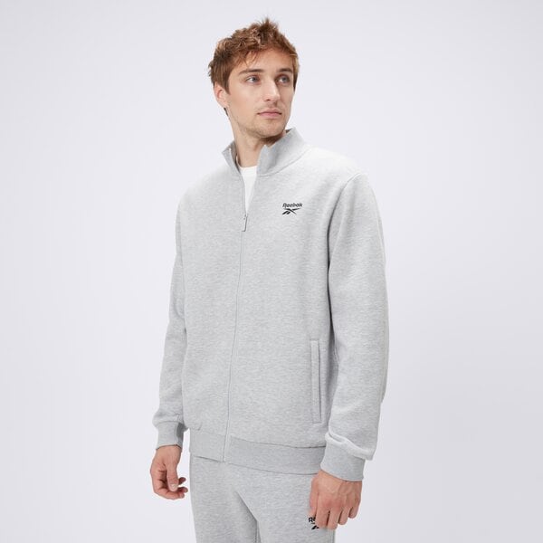 Bluza męska REEBOK BLUZA ROZPINANA OWEN SMALL LOGO TRACK TOP 100240043 kolor szary