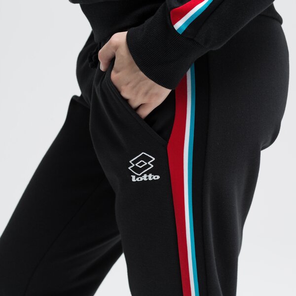 Spodnie dresowe damskie LOTTO SPODNIE ATHLETICA W III RIB STP PL 211747-1cl kolor czarny