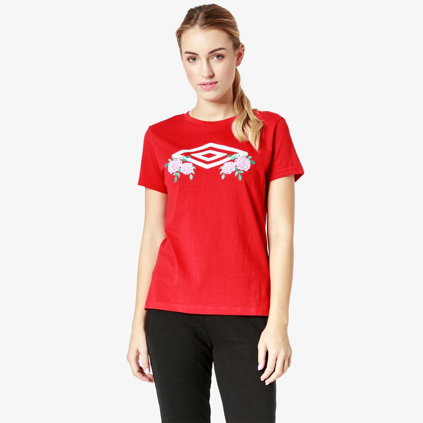 Koszulka damska UMBRO T-SHIRT SS CARNELIAN ul38tsd05002 kolor czerwony