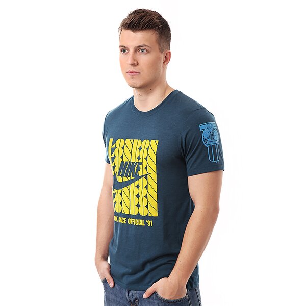 Koszulka męska NIKE T-SHIRT NIKE GLORY TOP - RU LONDON 617871399 kolor granatowy