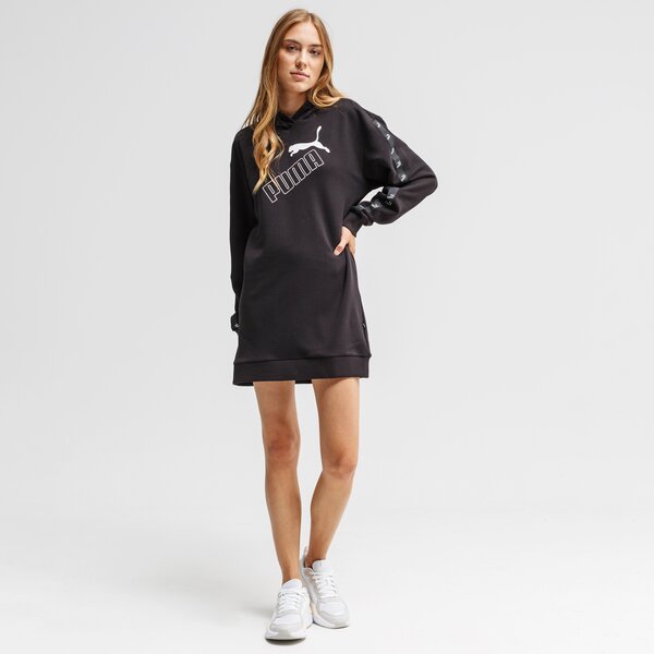 Sukienka damska PUMA SUKIENKA AMPLIFIED HOODED TR 583629 01 kolor czarny