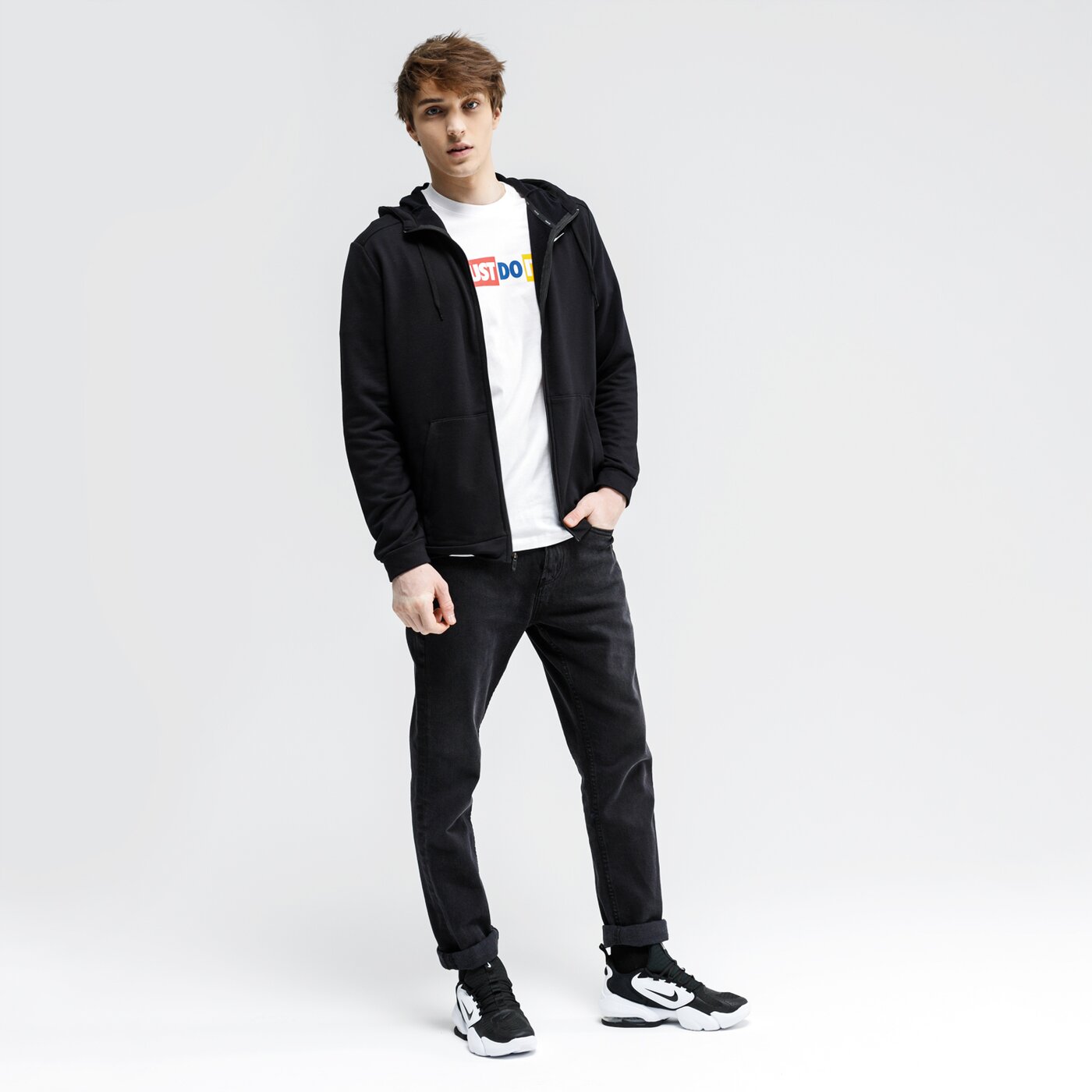 Koszulka męska NIKE T-SHIRT SPORTSWEAR JDI ck2305-100 kolor biały