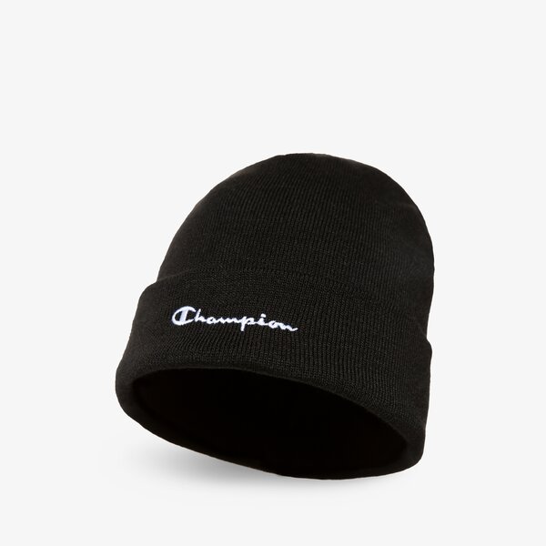 Czapka zimowa damska CHAMPION CZAPKA BEANIE CAP 804671kk001 kolor czarny