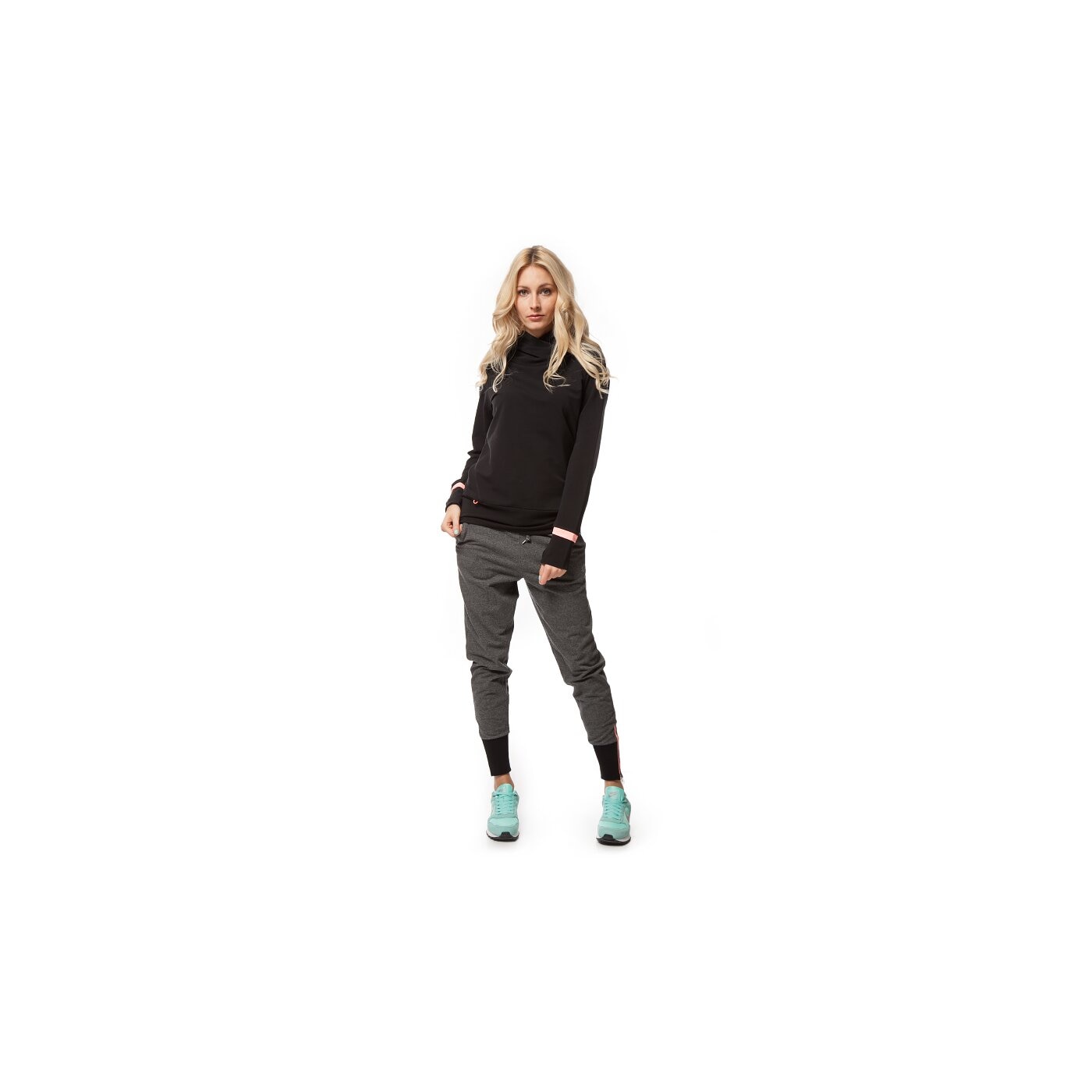 Spodnie dresowe damskie LOTTO SPODNIE PANTS FAITH STC r7200 kolor szary