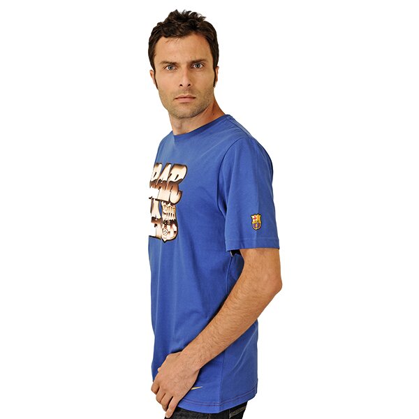 Koszulka męska NIKE T-SHIRT FCB CORE TEE 419896486 kolor niebieski