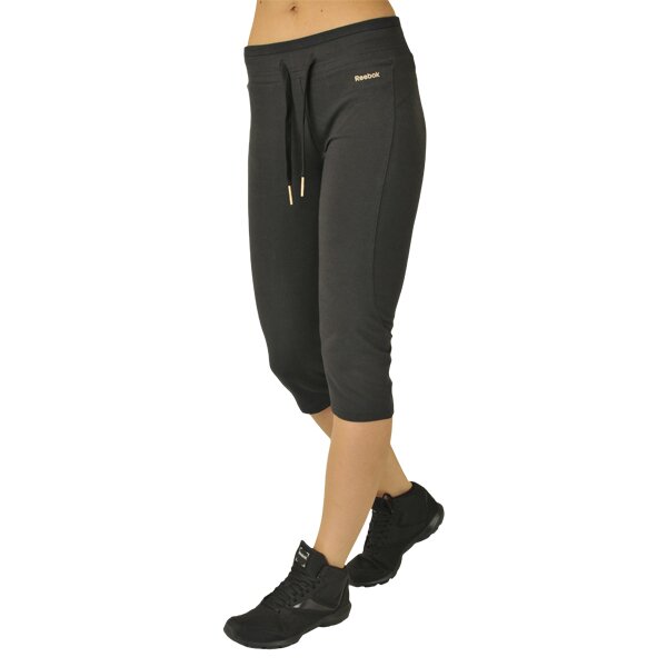 Spodnie dresowe damskie REEBOK SPODNIE AB CORE CAPRI BLACK o42951 kolor czarny