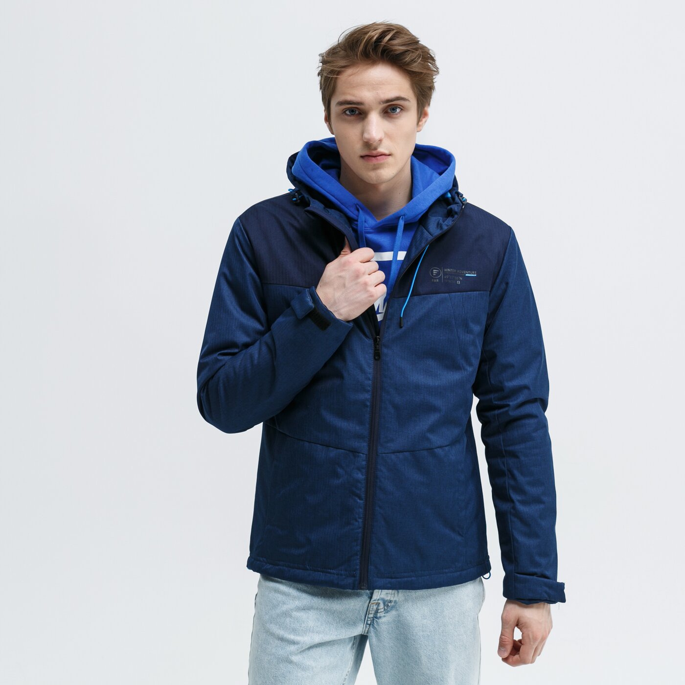 Kurtka zimowa męska FEEWEAR KURTKA ZIMOWA ELDERBERRY fw39kum28002 kolor granatowy