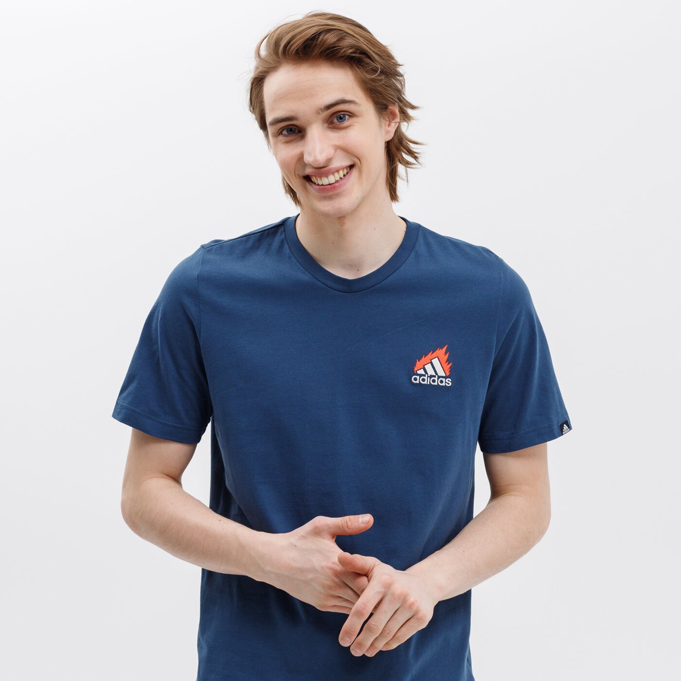 Koszulka męska ADIDAS T-SHIRT M EMBRD LG T gl3259 kolor granatowy