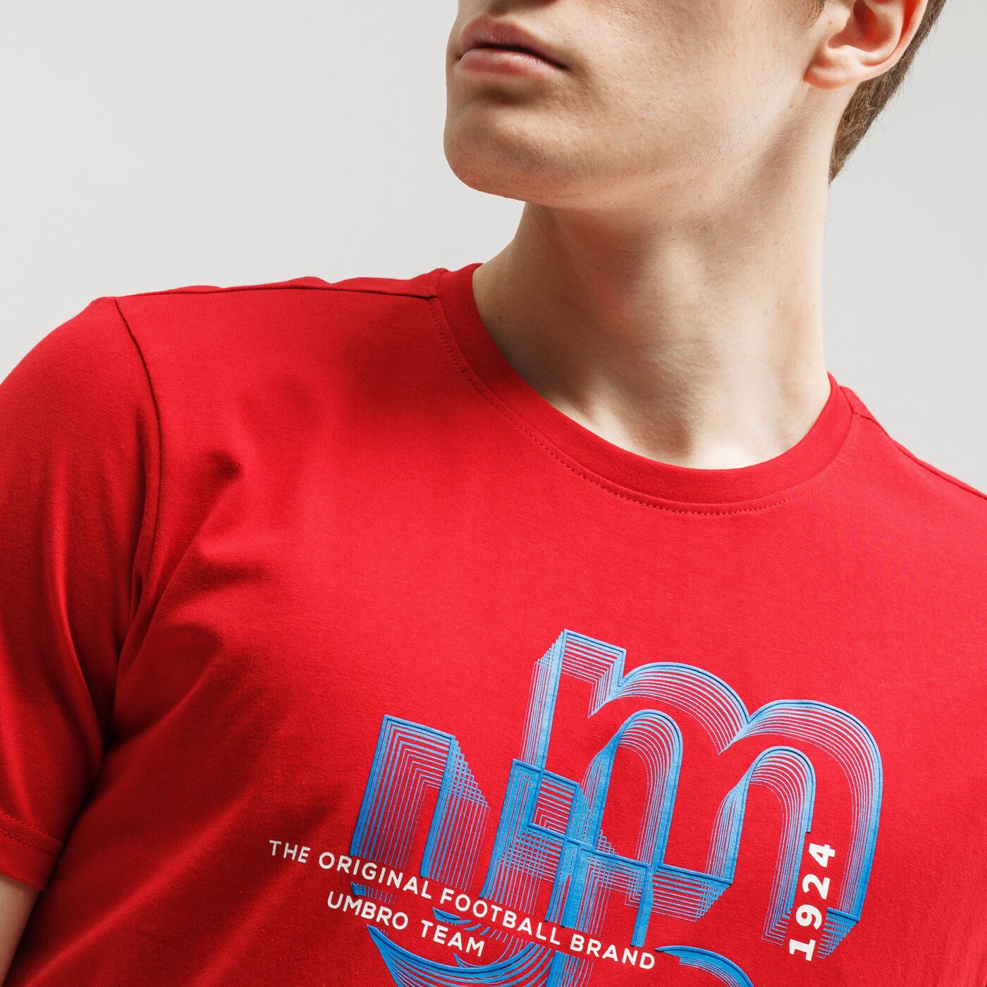Koszulka męska UMBRO T-SHIRT SESH ul120tsm29001 kolor czerwony
