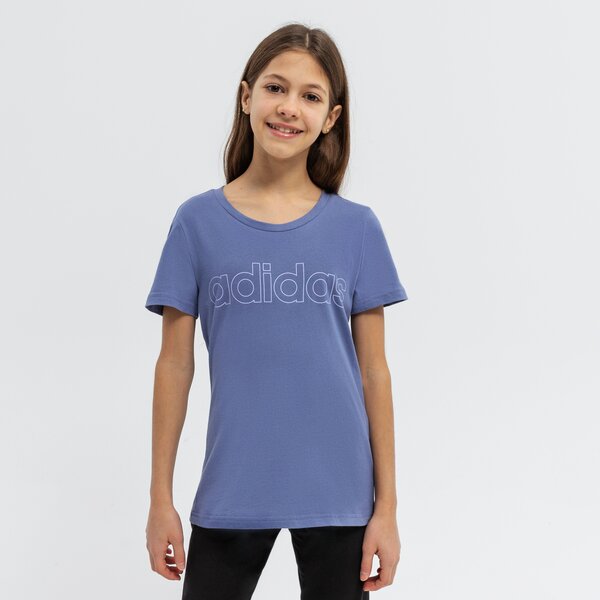Koszulka dziecięca ADIDAS T-SHIRT SS G LIN T GIRL gs0189 kolor niebieski