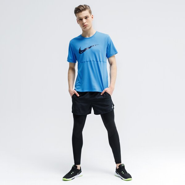 Koszulka męska NIKE T-SHIRT M NK BREATHE RUN SS WR PO GX cj5386-402 kolor niebieski