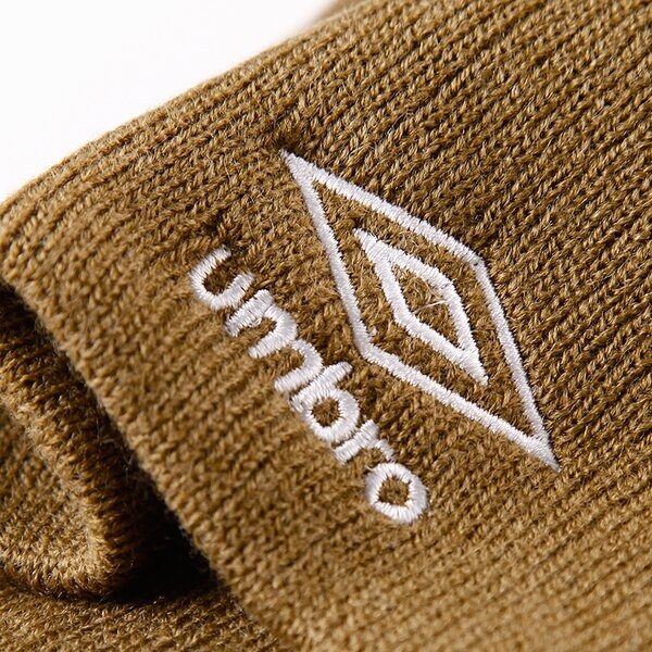 Czapka zimowa męska UMBRO CZAPKA CLASSIC BEANIE LOGO KHAKI ul33cam09 kolor khaki