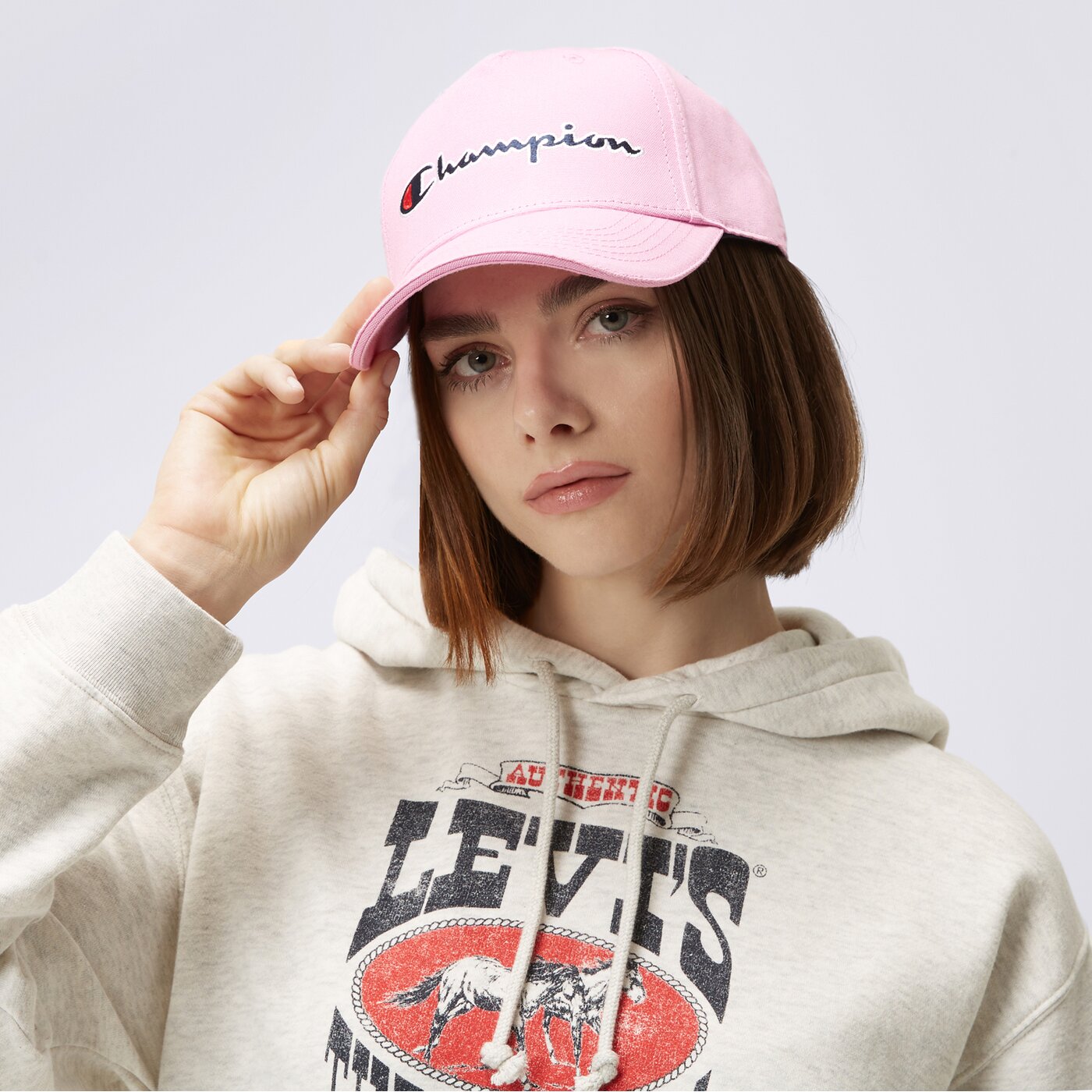 Czapka z daszkiem męska CHAMPION CZAPKA BASEBALL CAP 800712ps179 kolor różowy