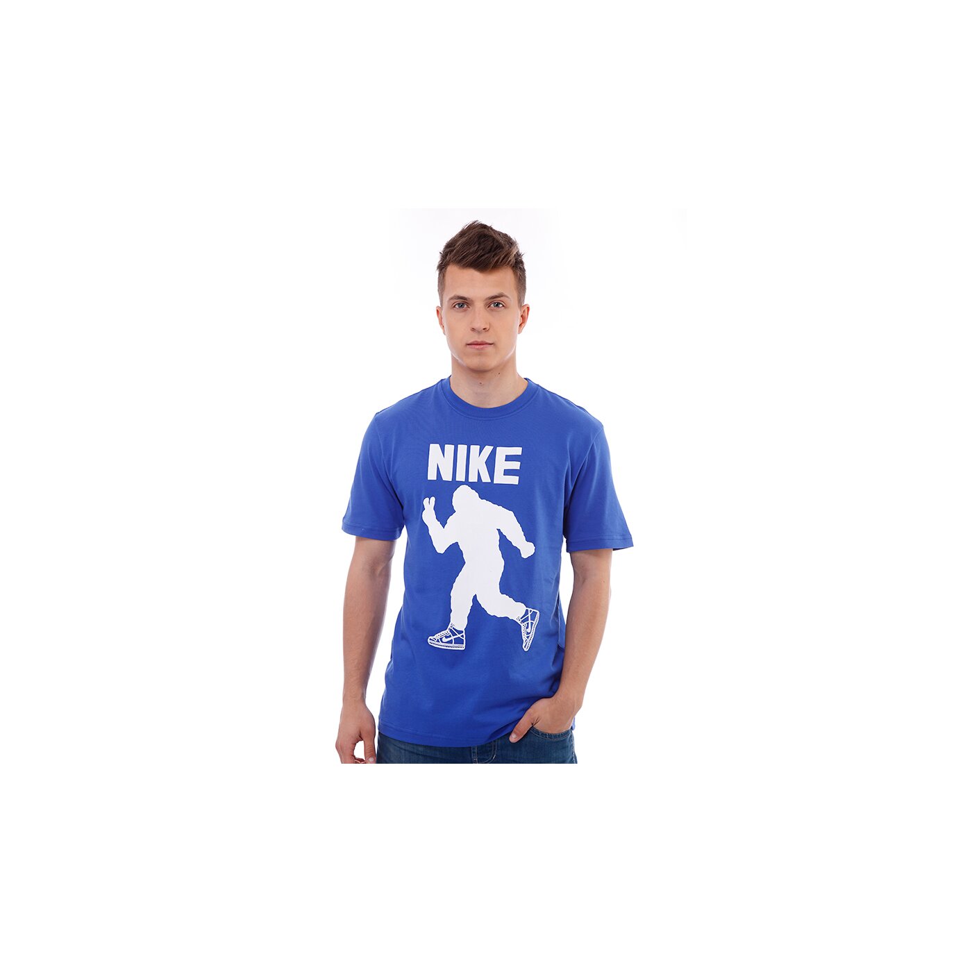 Koszulka męska NIKE T-SHIRT PEACE OUT SS TEE 534459476 kolor niebieski