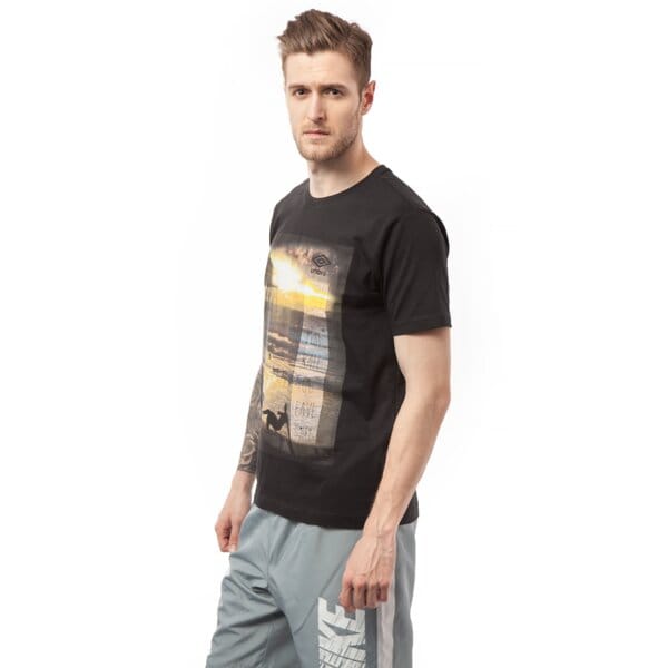Koszulka męska UMBRO T-SHIRT BRIDO ul15tsmpr030 kolor czarny