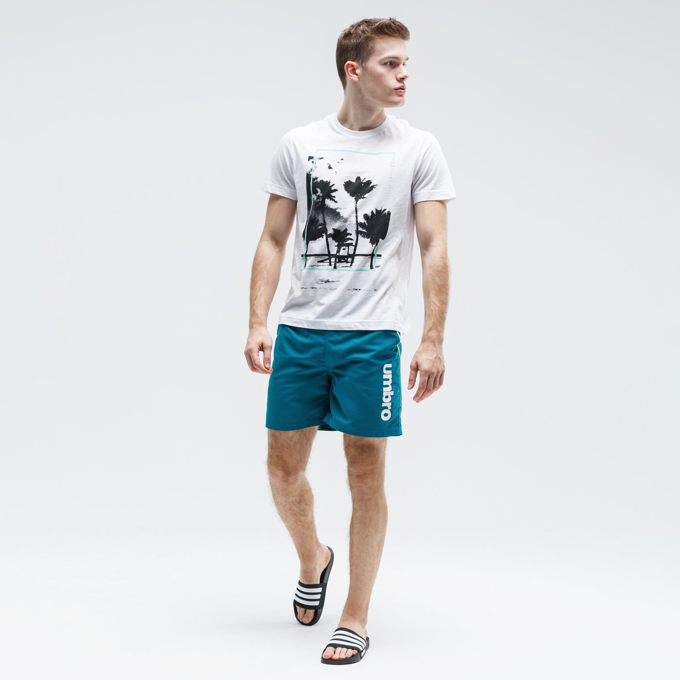 Kąpielówki męskie UMBRO SZORTY VALINI ul120szm22002 kolor niebieski