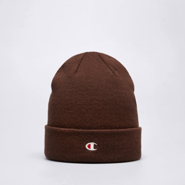 Czapka zimowa damska CHAMPION CZAPKA BEANIE 802406ms548 kolor brązowy