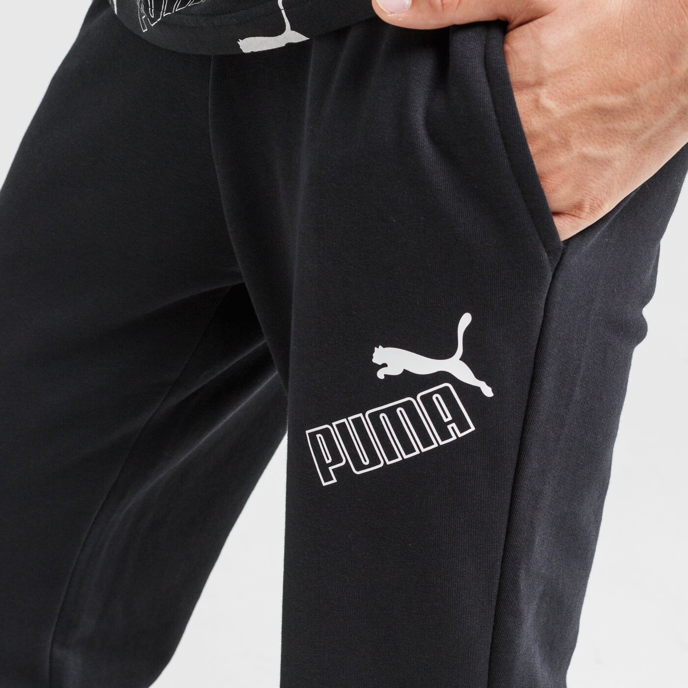 Spodnie dresowe męskie PUMA SPODNIE AMPLIFIED TR CL 583526 01 kolor czarny