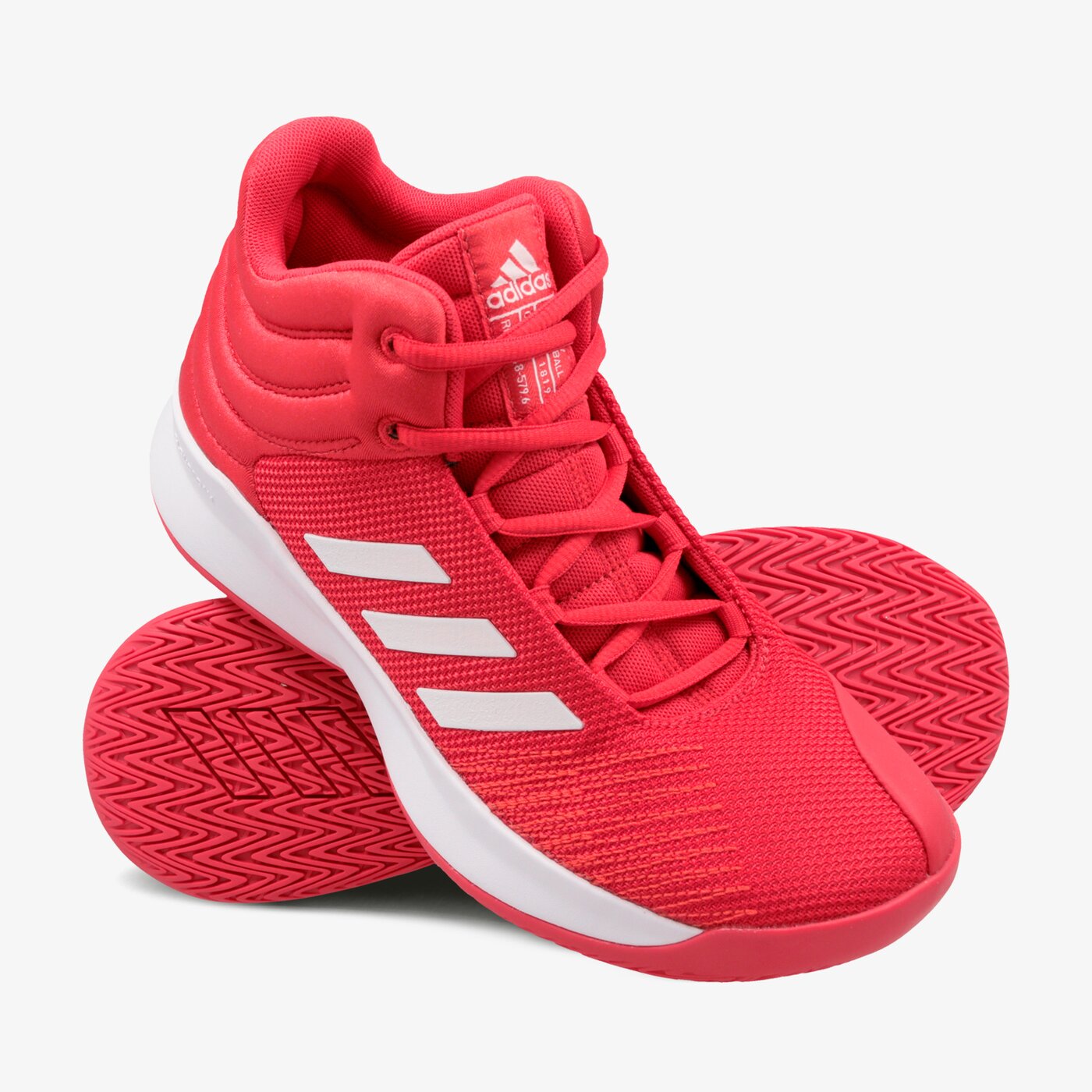 Buty dziecięce do koszykówki ADIDAS PRO SPARK 2018 K ap9911 kolor czerwony