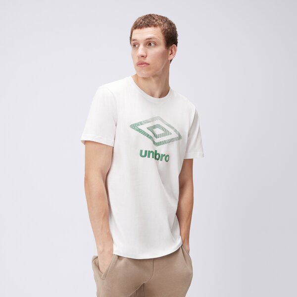 Koszulka męska UMBRO T-SHIRT UMBRO GRAPHICS WHITE ul325tsm02002 kolor biały