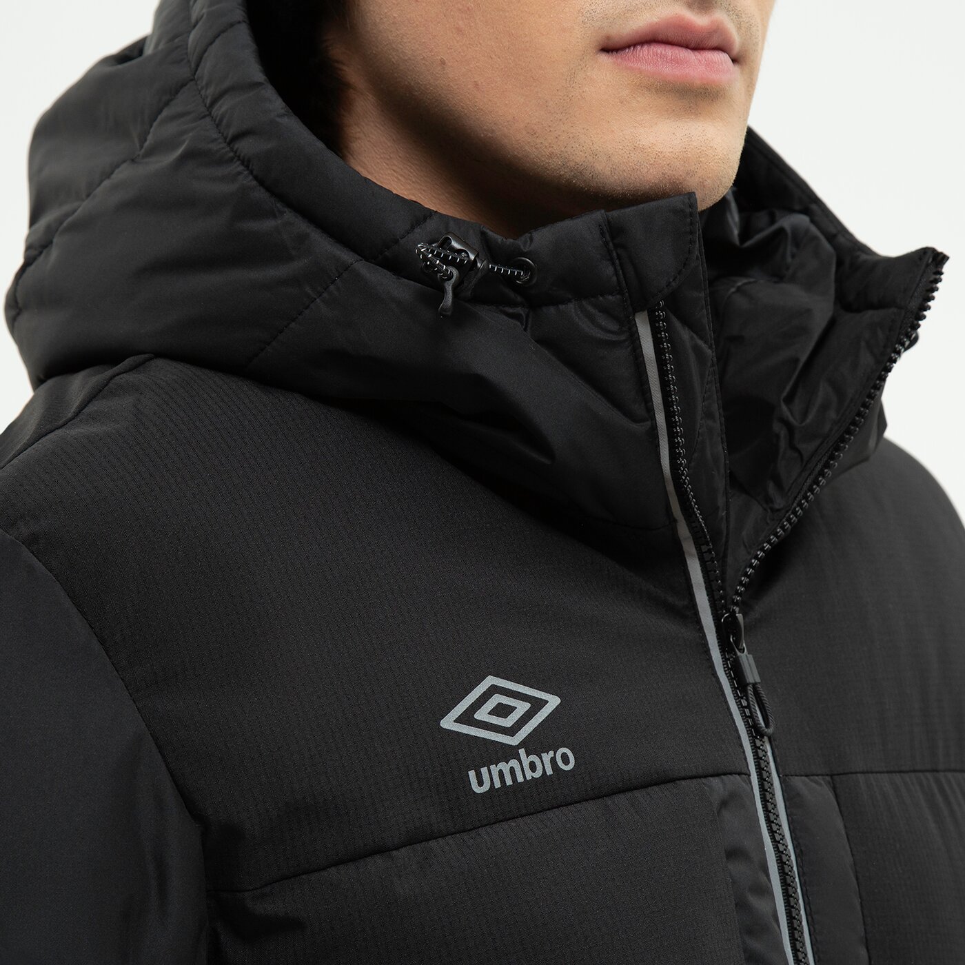 Kurtka zimowa męska UMBRO KURTKA ZIMOWA FAVO ul322kum04001 kolor czarny