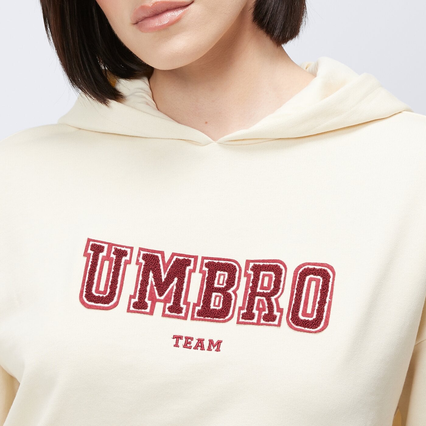 Bluza damska UMBRO BLUZA Z KAPTUREM COLLAGE ul125bld01001 kolor beżowy