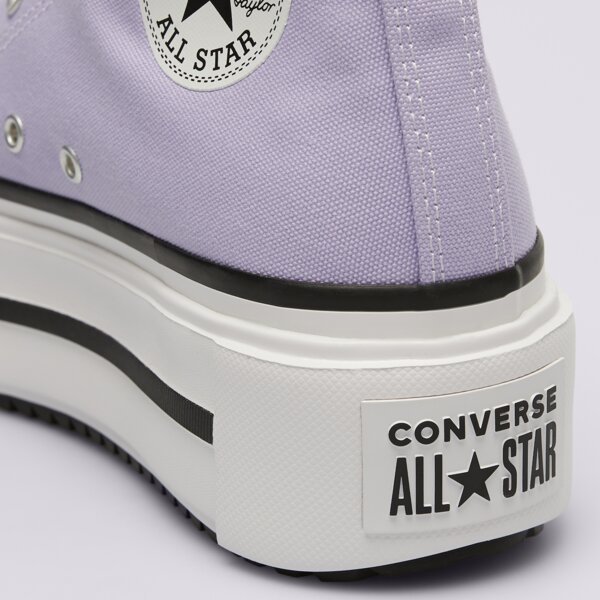 Buty sportowe damskie CONVERSE CHUCK TAYLOR ALL STAR LIFT DOUBLE STACK a15206c kolor fioletowy