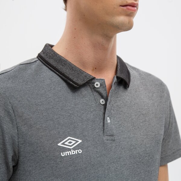 Koszulka polo męska UMBRO POLO STERLING ul122pom90003 kolor szary