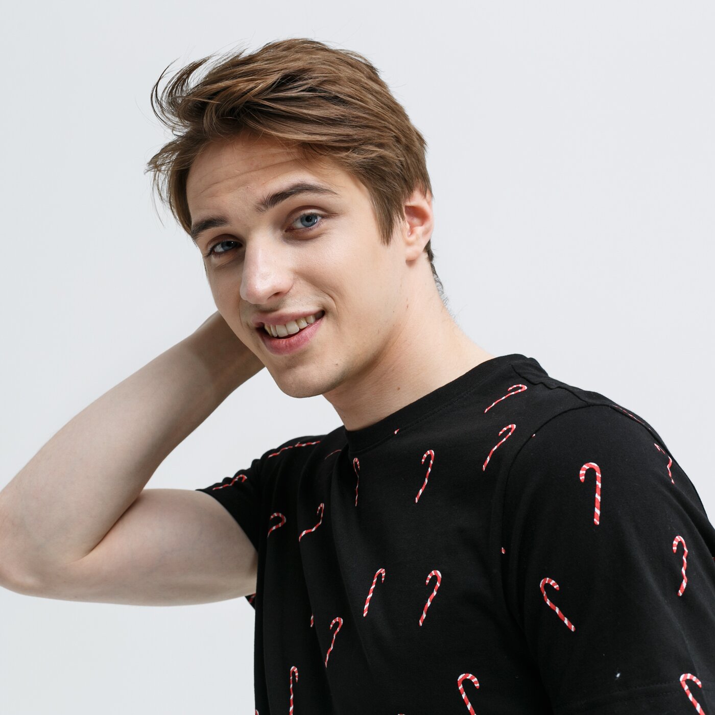 Koszulka męska FEEWEAR T-SHIRT CANDY CANE fw39tsm50001 kolor czarny