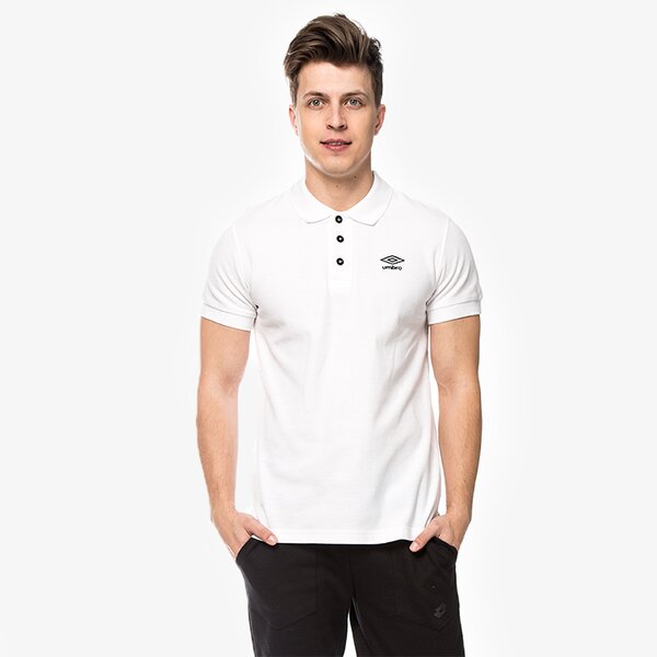 Koszulka polo męska UMBRO POLO CHARLIE M ul16pom04001 kolor biały