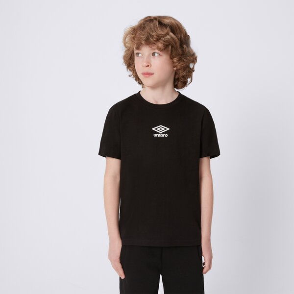 Koszulka dziecięca UMBRO T-SHIRT ESS SMALL LOGO JR ul125tsmj9002 kolor czarny