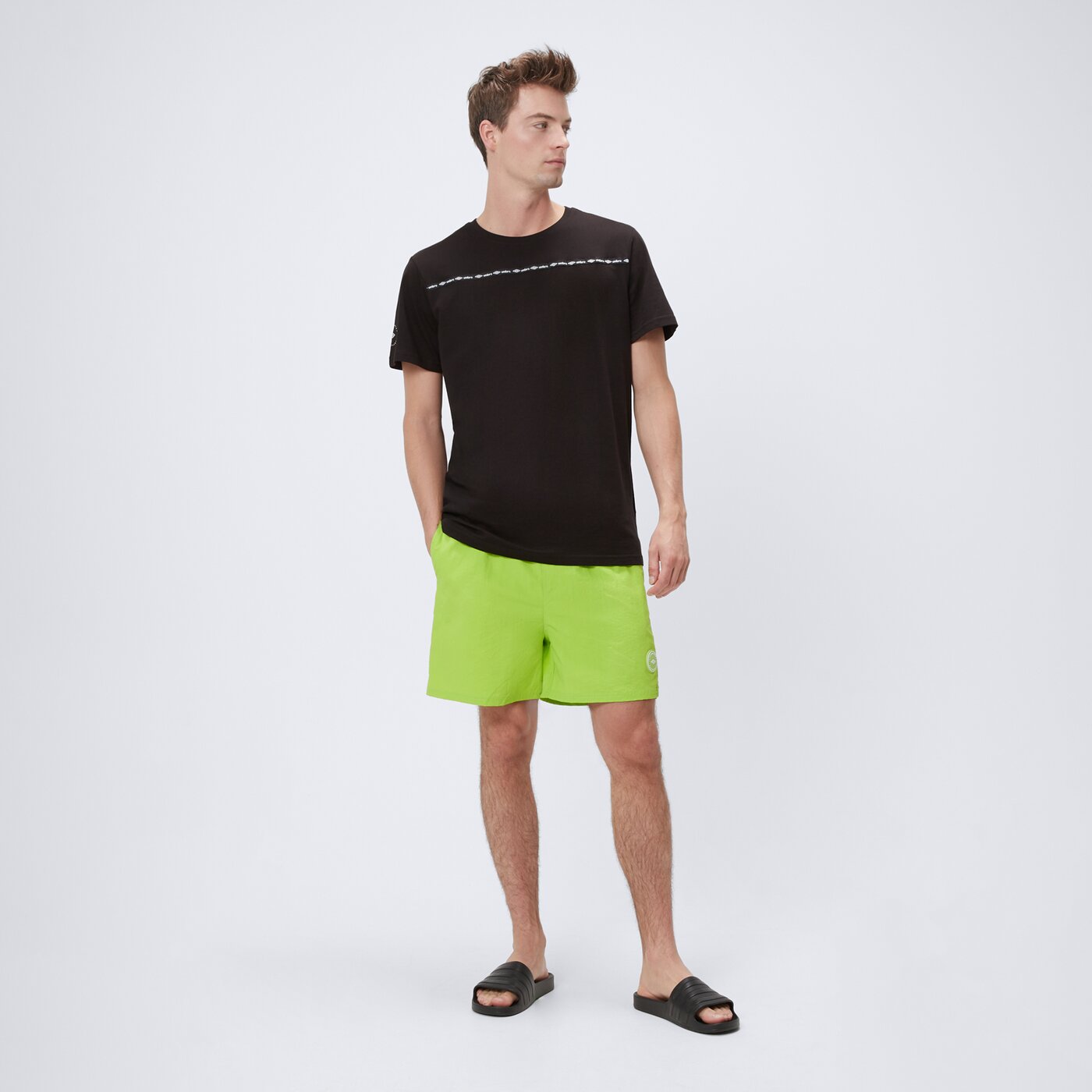 Kąpielówki męskie UMBRO SZORTY ESS SWIM ul125kom01001 kolor zielony