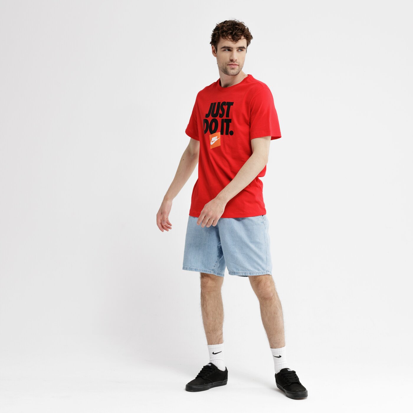 Koszulka męska NIKE T-SHIRT SS M NSW TEE HBR 3 ar5002-657 kolor czerwony