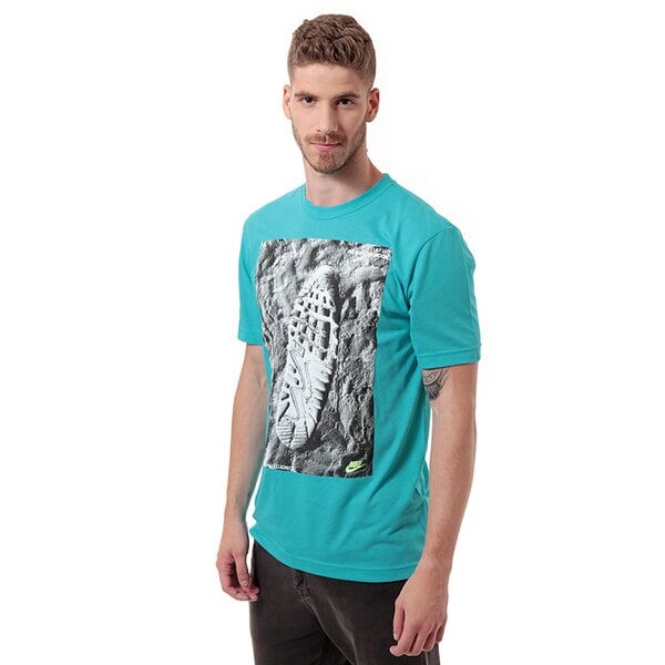 Koszulka męska NIKE T-SHIRT TEE-MOON WALKIN 619529388 kolor niebieski
