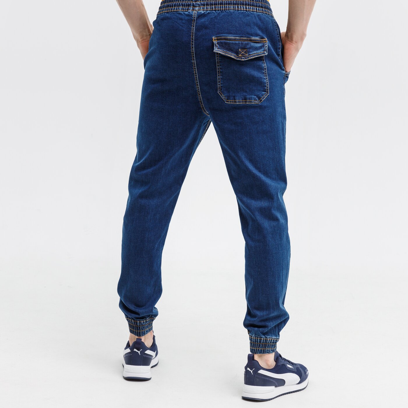 Spodnie dresowe męskie UP8 SPODNIE PARKE up121spm32001 kolor granatowy