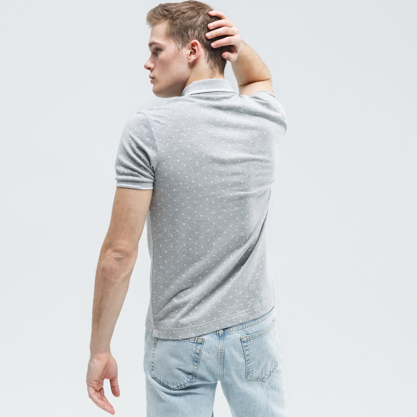 Koszulka polo męska LOTTO POLO ELBA MEL PQ 213346-5s7 kolor szary