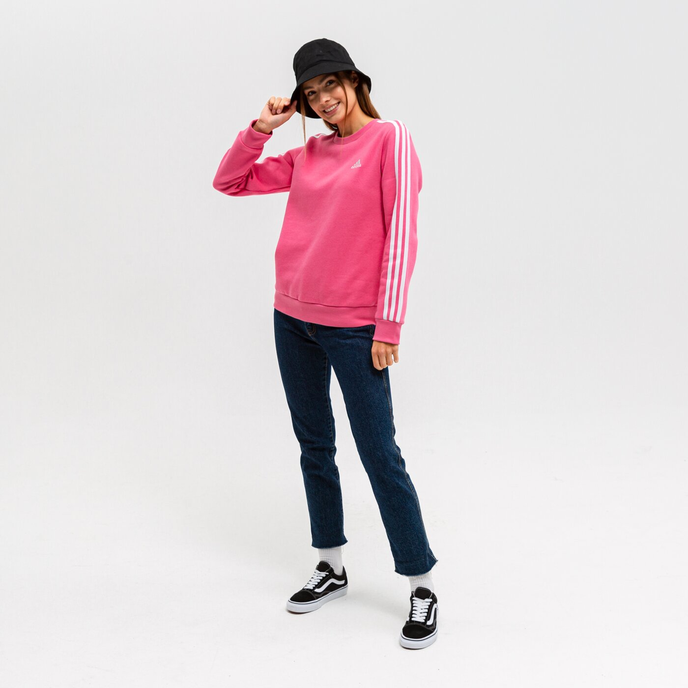 Bluza damska ADIDAS BLUZA W 3S FL SWT h10193 kolor różowy