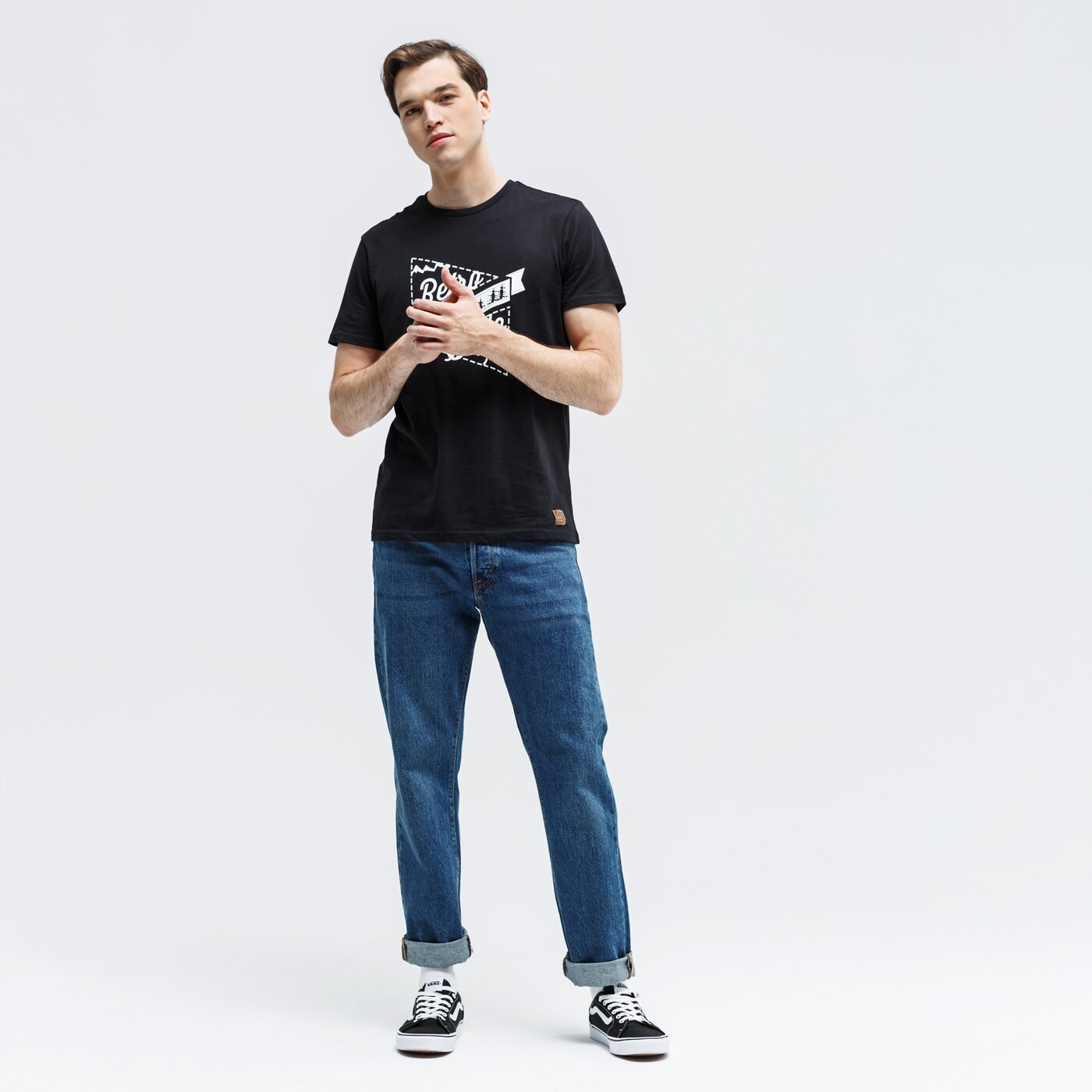 Koszulka męska FEEWEAR T-SHIRT ROCKFALL fw39tsm15001 kolor czarny