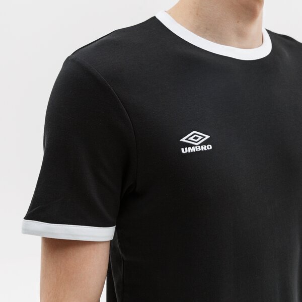 Koszulka męska UMBRO T-SHIRT RINGER 65859u-fl3 kolor czarny