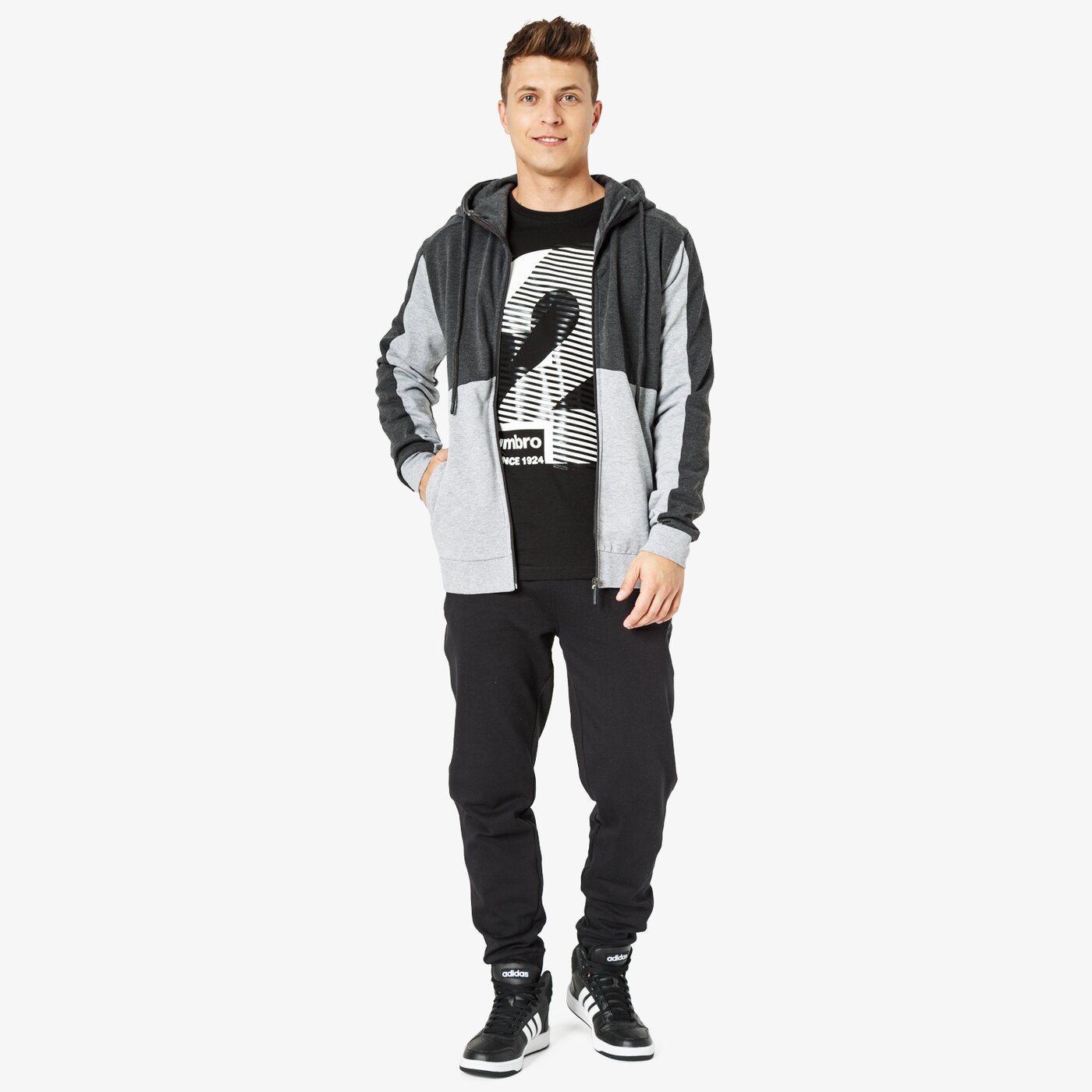 Koszulka męska UMBRO T-SHIRT SS FIRM ul38tsm48002 kolor czarny