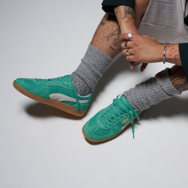 Buty sportowe męskie PUMA PALERMO VINTAGE 39684105 kolor miętowy