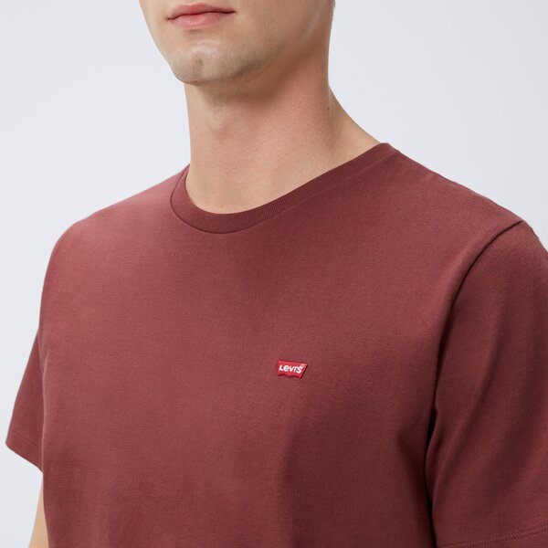 Koszulka męska LEVI'S T-SHIRT SS ORIGINAL HM 56605-0199 kolor bordowy