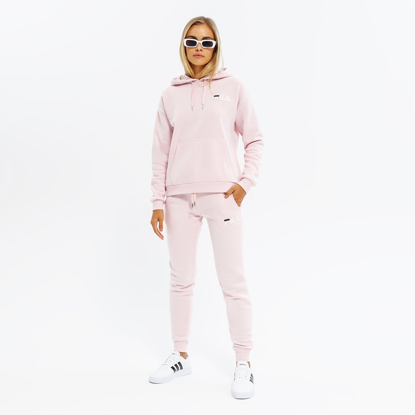 Spodnie dresowe damskie FILA SPODNIE HALLEY fw22spw431133 kolor różowy