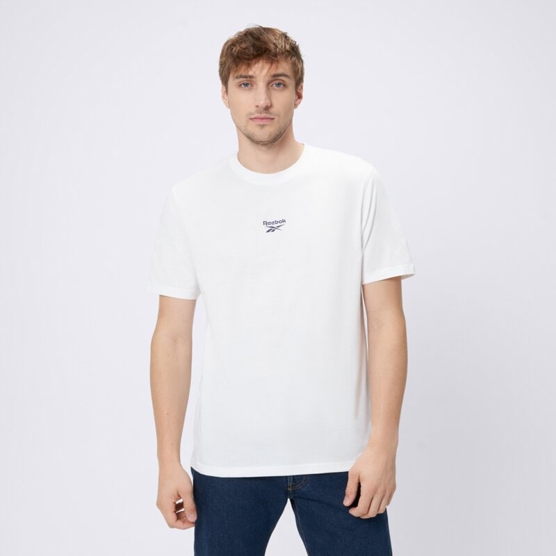 REEBOK T-SHIRT MITCHAM FRNT BK LOGO CREW NECK