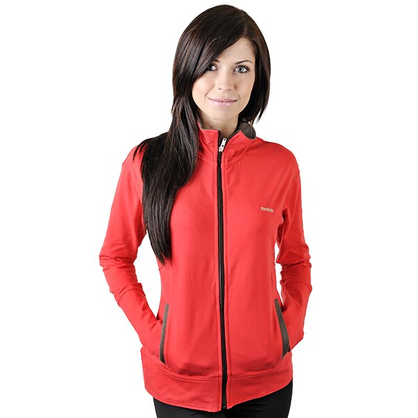 Bluza damska REEBOK BLUZA   AB KNIT JKT REDTASTIC o42995 kolor czerwony